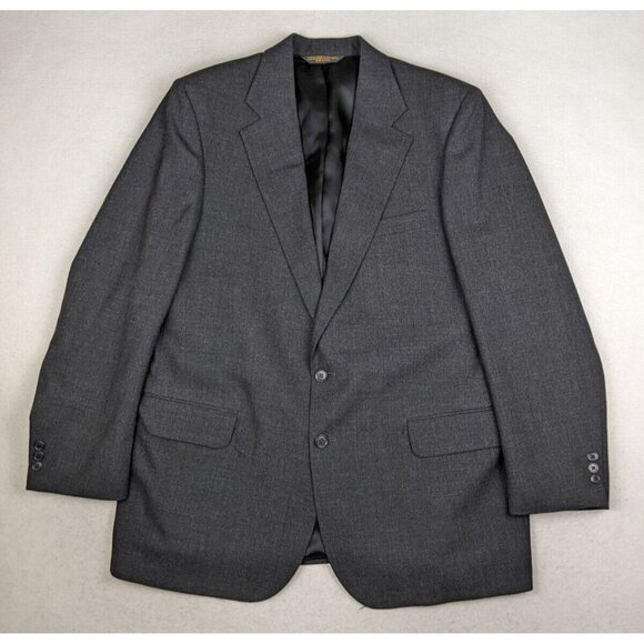 MEN'S GRAY BLAZER JACKET SPORT COAT - AMERICAN TREND DAMSCHRODERS - SIZE 44R - Picture 1 of 15